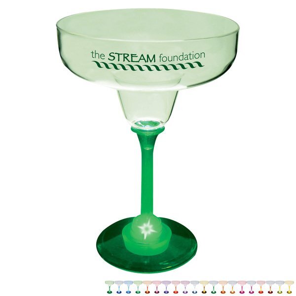 Light Up LED Margarita Glass, 12oz.