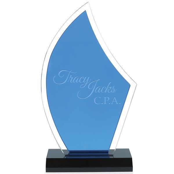 Acrylic Sailboat Award, 5" x 9-3/4"