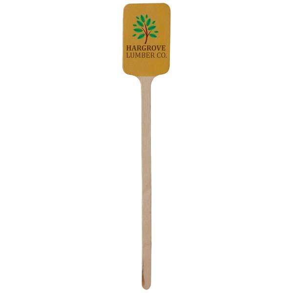 Rectangular Wooden Drink Stirrer, 6-1/4"