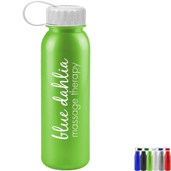 Aquarius Tritan™ Metallic Sport Bottle, 24oz. - Tethered Lid