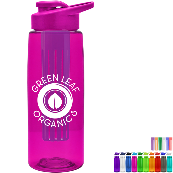 Flair Infuser Tritan™ Wide Mouth Sports Bottle, 26oz. - Drink Thru Lid