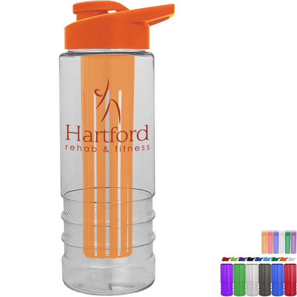 Salute Infuser Tritan™ Bottle, 24oz. - Drink Thru Lid