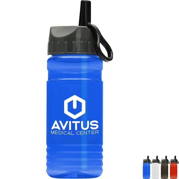 Groove Tritan™ Transparent Sports Bottle, 20oz. - Ring Straw Lid