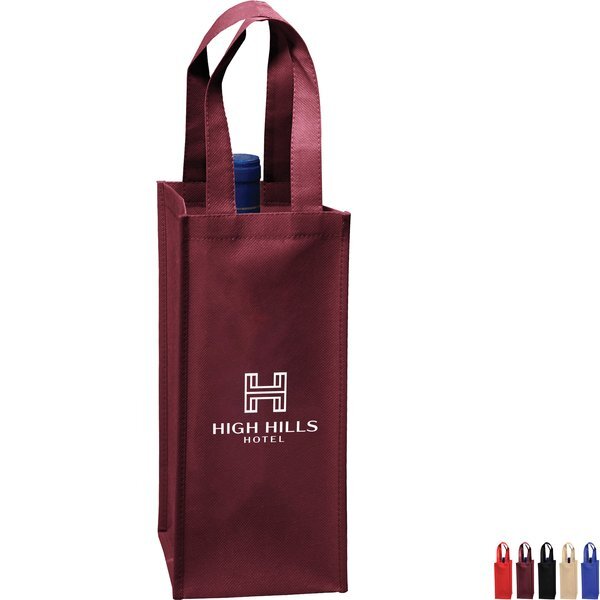 Single Bottle Non-Woven Wine Tote