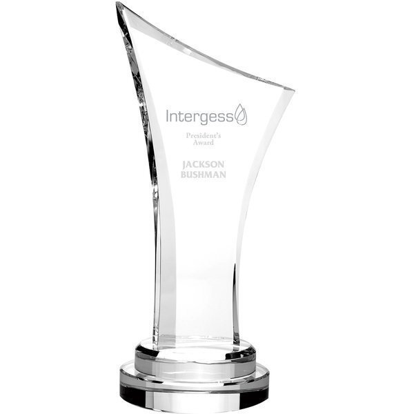 Number One Crystal Award, 10-1/4"