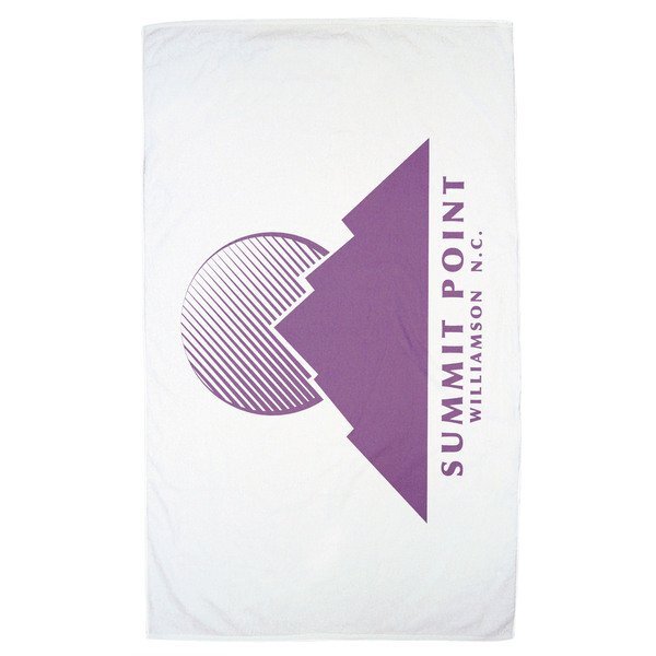 Turkish Signature White Basic Weight Beach Towel, 10.5 lbs.