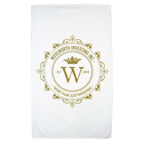 Turkish Signature White Superior Weight Beach Towel, 15 lbs.