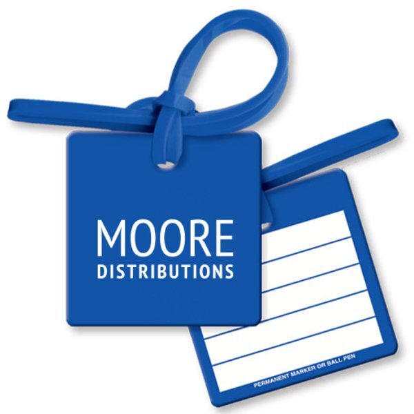 Square Soft Vinyl Luggage Tag