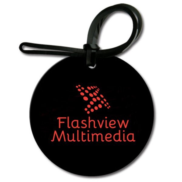 Round Soft Vinyl Luggage Tag