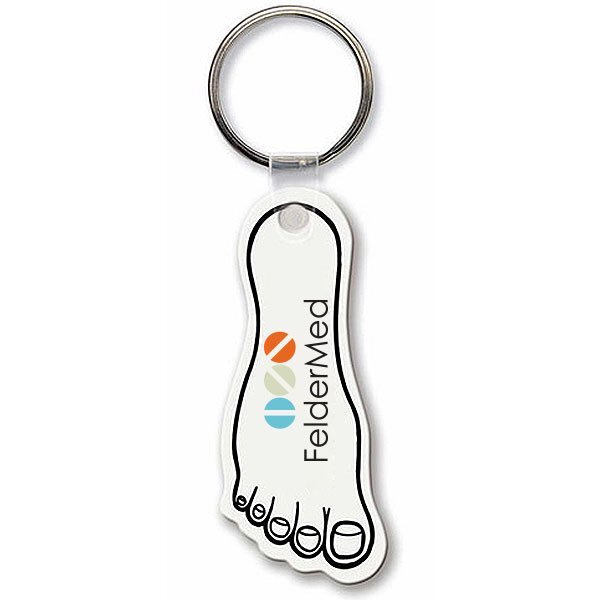 Foot Soft Vinyl Key Tag