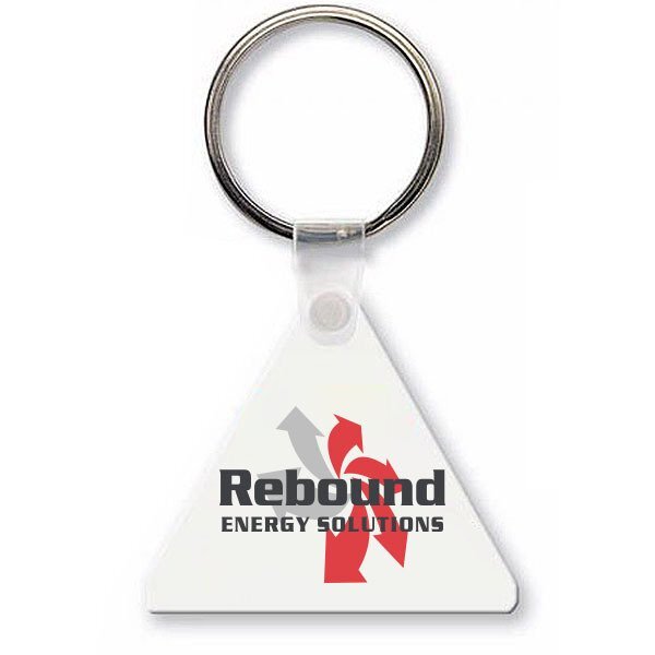 Triangle Soft Vinyl Key Tag
