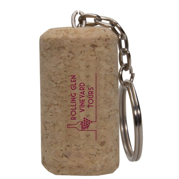 Wine Cork Keychain