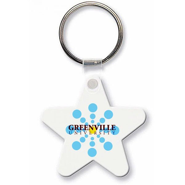 Star Soft Vinyl Key Tag