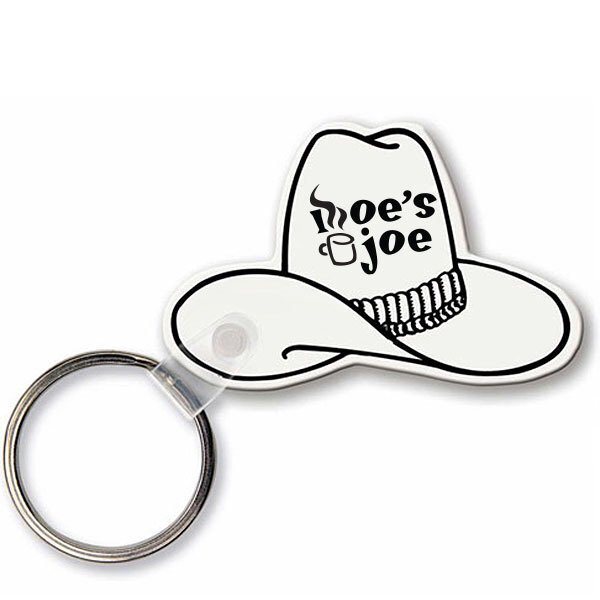 Cowboy Hat Soft Vinyl Key Tag