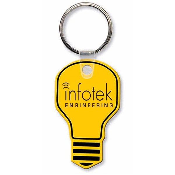 Light Bulb Soft Vinyl Key Tag