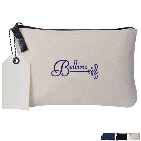 Avery Cotton Zippered Travel Pouch