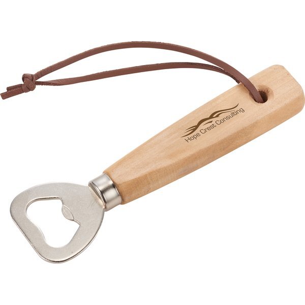 Bullware® Wood Handle Bottle Opener