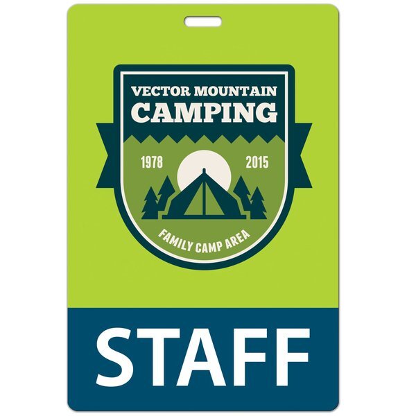 Jumbo Event Badge Tag, 4" x 6"