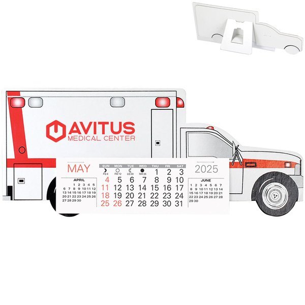 Emergency Squad Ambulance Monthly Desk Calendar
