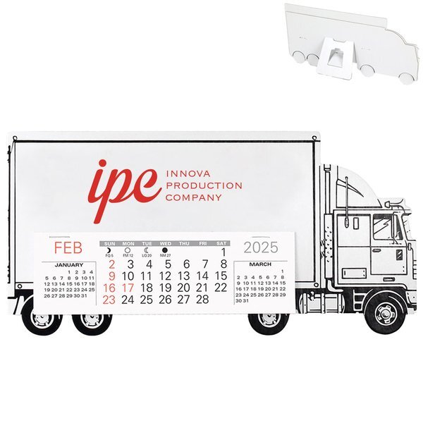 Tractor Trailer Monthly Desk Calendar
