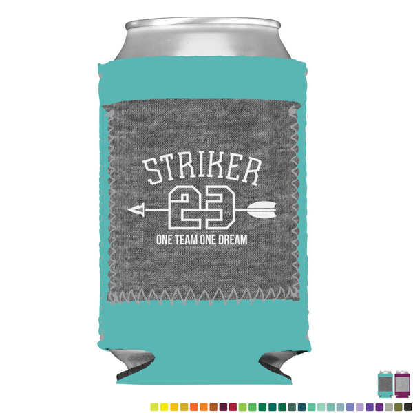 Heathered Jersey Knit Neoprene Little Buddy Can Cooler w/ Pocket