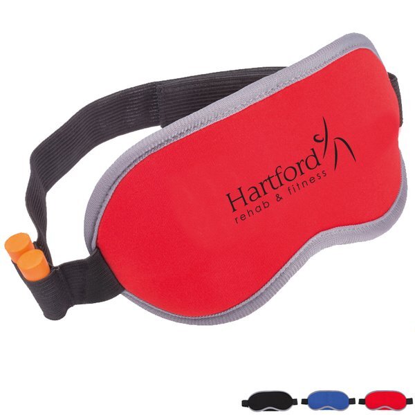 Adjustable Eye Mask w/ Ear Plug Slots