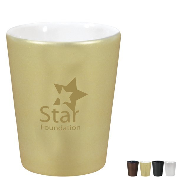 Precious Metal Ceramic Shot Glass, 2oz.