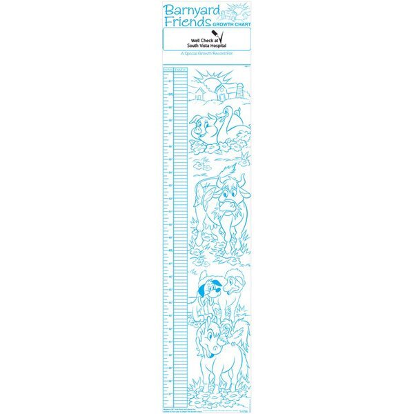 Barnyard Friends Children's Growth Chart