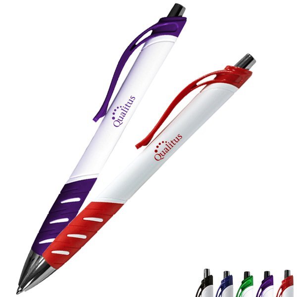 White Allure Grip Pen