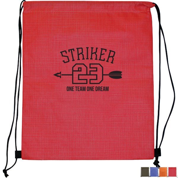 Criss Cross Non-Woven Drawstring Backpack