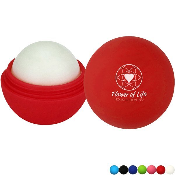 Halcyon® Vanilla Flavored Lip Balm, Round Soft Touch Container