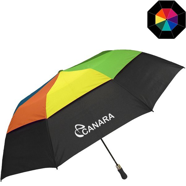 Vented Colossal Crown Hybrid Golf Umbrella, 58" Arc