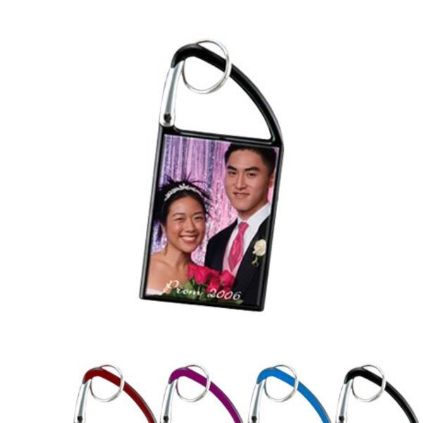 Carabiner Photo Snap-In Keytag