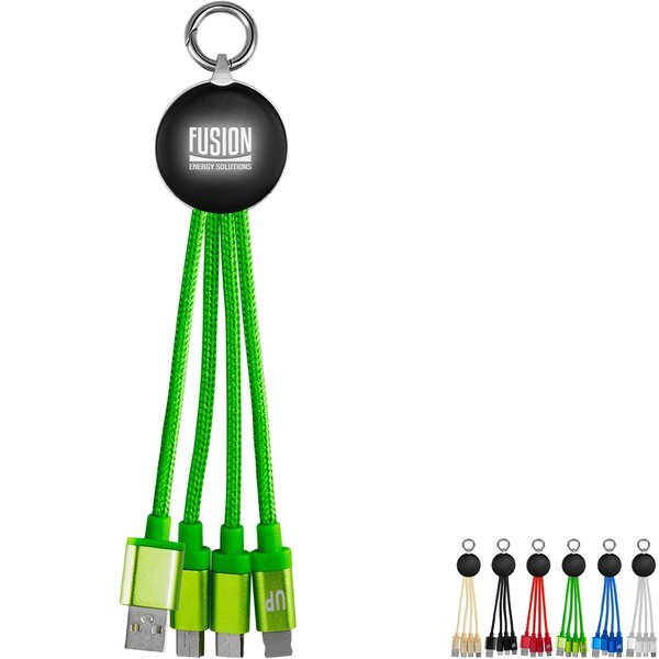 Circular Light Up Logo Cable w/ Type C USB