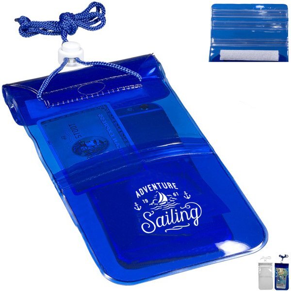 Double Pocket Water-Resistant Lanyard Pouch