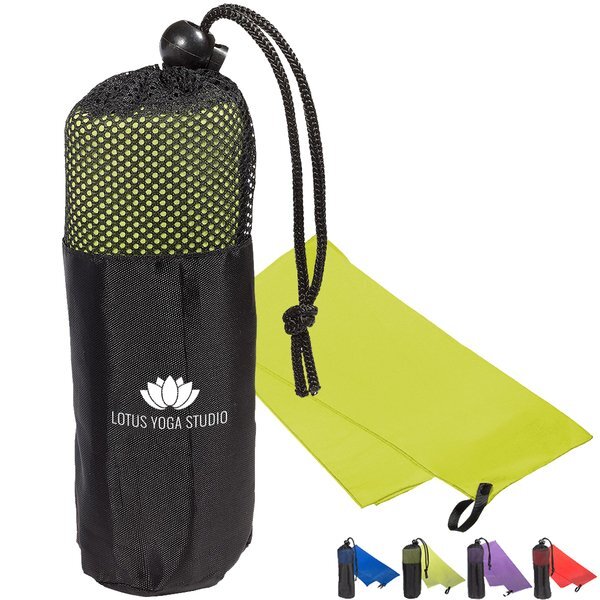 Microfiber Quick Dry & Cooling Towel in Mesh Pouch