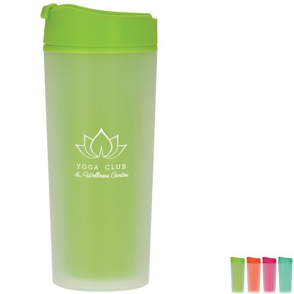 Orleans Frosted Bright Double Wall Acrylic Tumbler, 15oz.