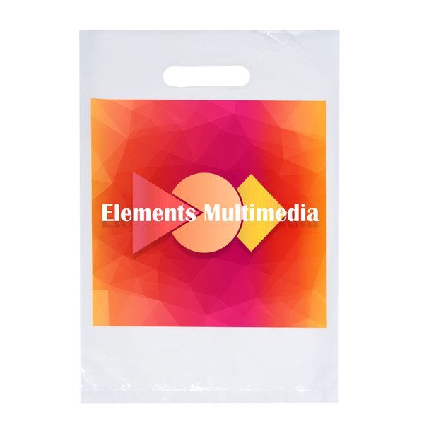 Digital Full Color Die Cut Plastic Bag, 9" x 13"
