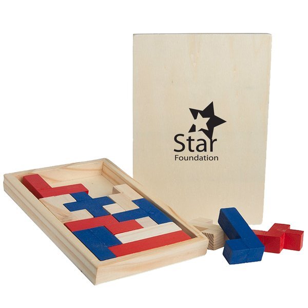 Color Wood Shapes Challenge Puzzle