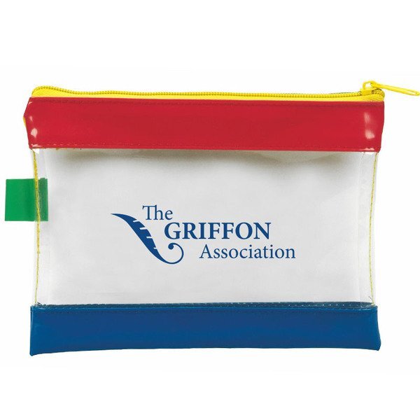 Primary Clear Zippered Pouch