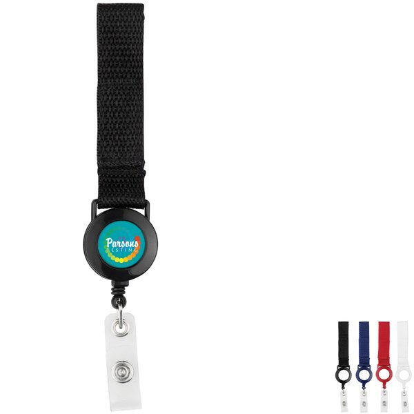 Round Strap 2 Reel Retractable Badge Holder