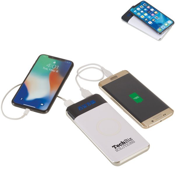 Constant Wireless Power Bank w/ Display, 10000mAh