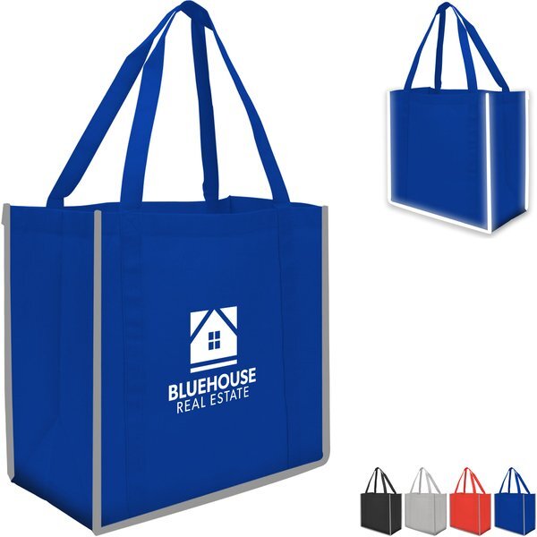 Reflective Large Grocery Tote Bag