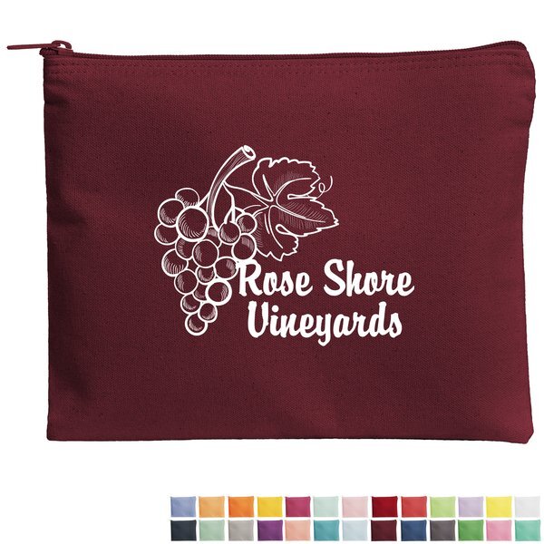 Dollface Color Cotton Canvas Cosmetic Bag