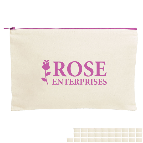 Dottie Cotton Canvas Zippered Document Holder
