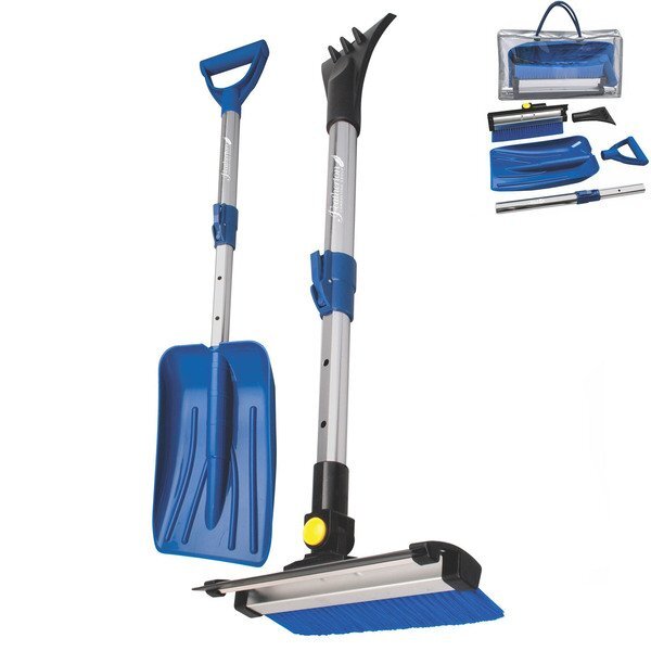 Deluxe Telescoping Snowbrush & Collapsible Shovel Set