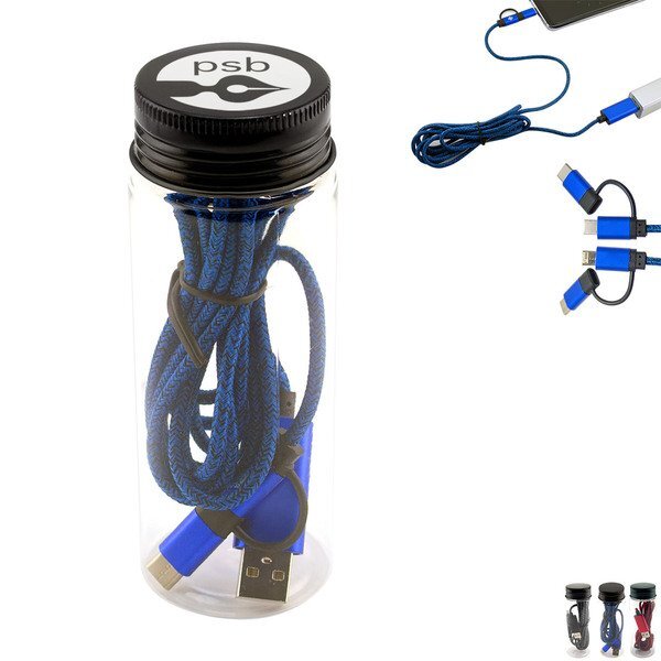 Bottled 3-in-1 Charging Cable, 6.5'