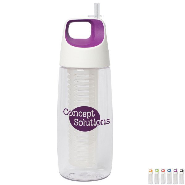 Mixologist Tritan™ Infuser Bottle with Straw, 23.5oz.