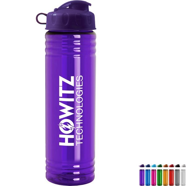 Slim Fit Water Bottle with Flip Lid, 24oz.
