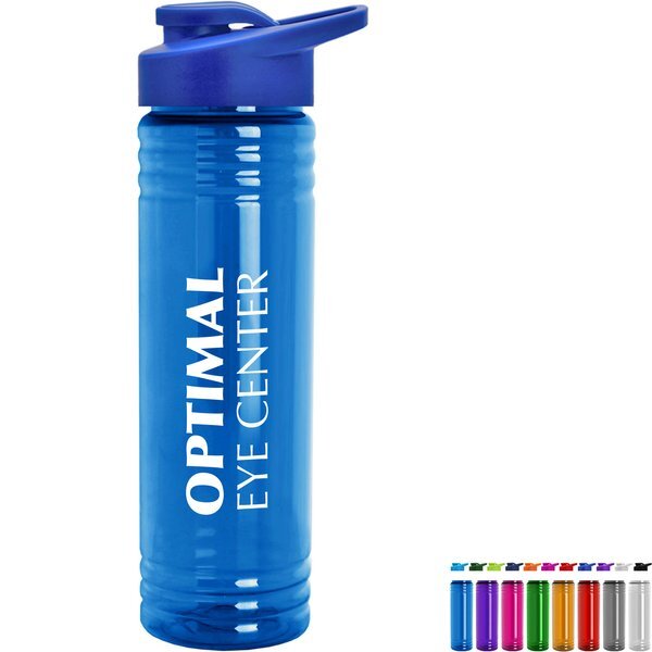 Slim Fit Water bottle with Drink-Thru Lid, 24oz.